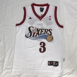 Adidas Throwback 76ers Iverson Jersey NBA Swingman